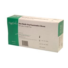 Vinyl Powder Free Medical Exam Gloves Large 100/box