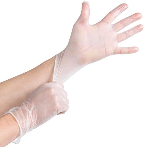 MedPride Powder-Free Vinyl Exam Gloves, Large, Box/100