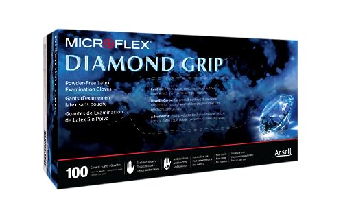 Microflex Diamond Grip MF-300 Latex Gloves M