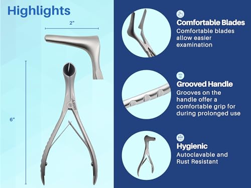 Vienna Nasal Speculum ENT Instruments, Premium Quality Stainless Steel by Artman Instruments (Large)