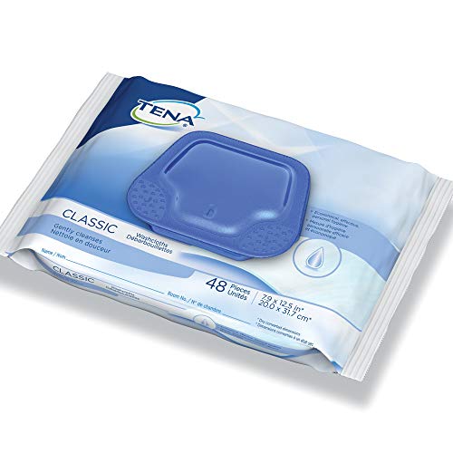 TENA ProSkin Classic Personal Cleansing Wipe 7-9/10 x 12.5" 65724, 12 Pack 576 Wipes