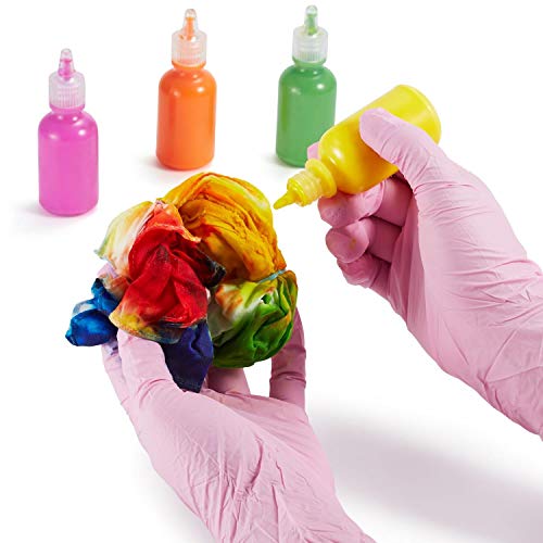 Kids Gloves Disposable, Nitrile Gloves for 4-10 Years - Latex Free, Food Grade, Powder Free - for Crafting, Painting, Gardening, Cooking, Cleaning - 100 PCS