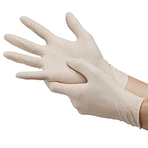 Dynarex Safe-Touch Powder-Free Latex Exam Gloves, Large, Box/100