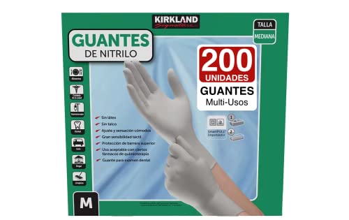 Kirkland Signature Nitrile Gloves, Box of 200, Medium for Health Care, Food Service, Home other uses....