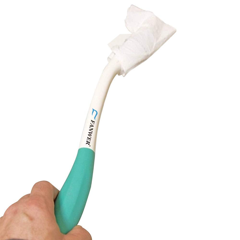 Fanwer Toilet Aids Tools,Long Reach Comfort Wipe,Extends Your Reach Over 15" Grips Toilet Paper or Pre-Moistened Wipes