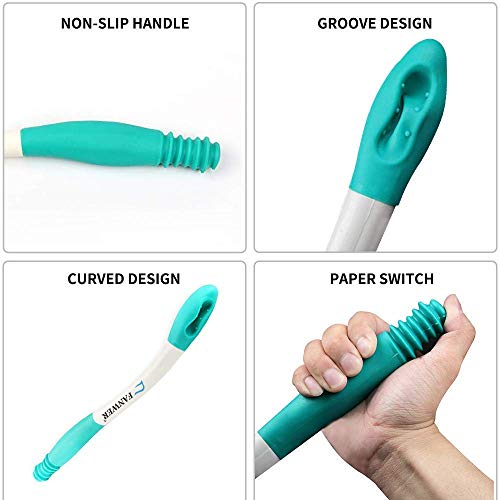 Fanwer Toilet Aids Tools,Long Reach Comfort Wipe,Extends Your Reach Over 15" Grips Toilet Paper or Pre-Moistened Wipes