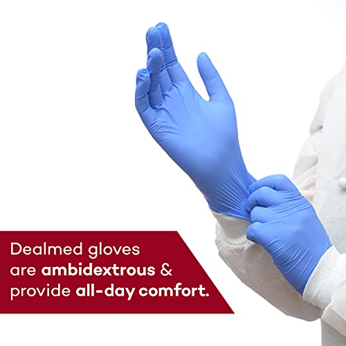 Dealmed Nitrile Medical Grade Exam Gloves, Disposable, Latex-Free, Medium (200 ct.)