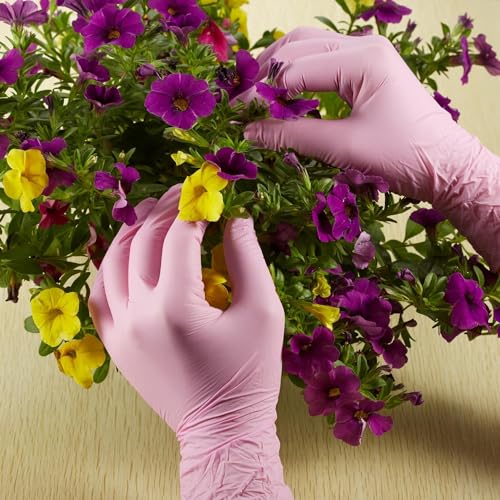 Kids Gloves Disposable, Nitrile Gloves for 4-10 Years - Latex Free, Food Grade, Powder Free - for Crafting, Painting, Gardening, Cooking, Cleaning - 100 PCS