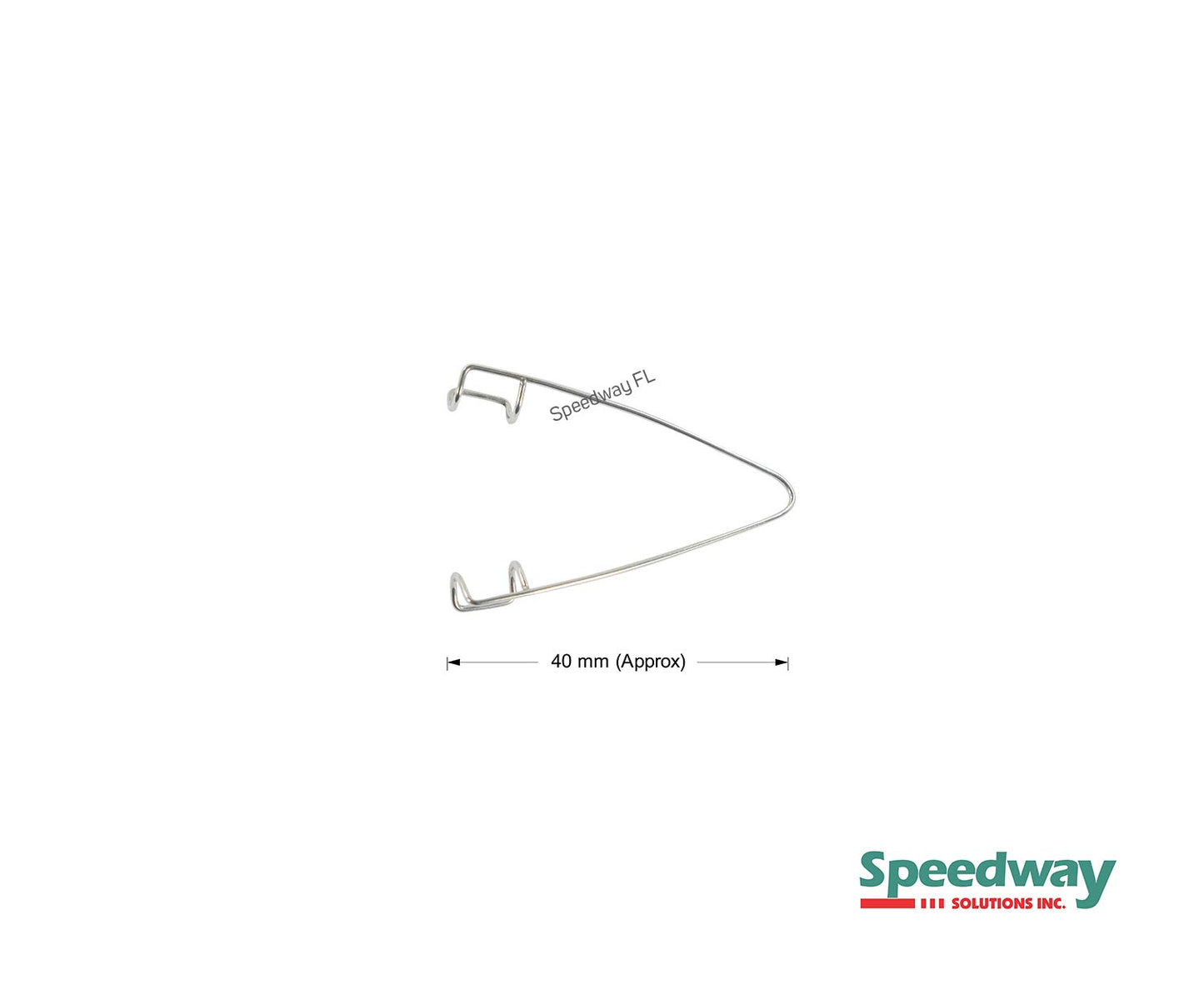 Speedway Speculum WireI Stainless Steel I I Size : Approx 40 mm I Closed fenestrated