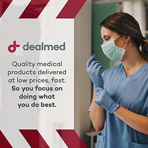 Dealmed Medical Exam Gloves – 100 Count Small Nitrile Gloves, Disposable, Non-Irritating Gloves, Latex Free Gloves, Multi-Purpose Use for a First Aid Kit and Medical Facilities