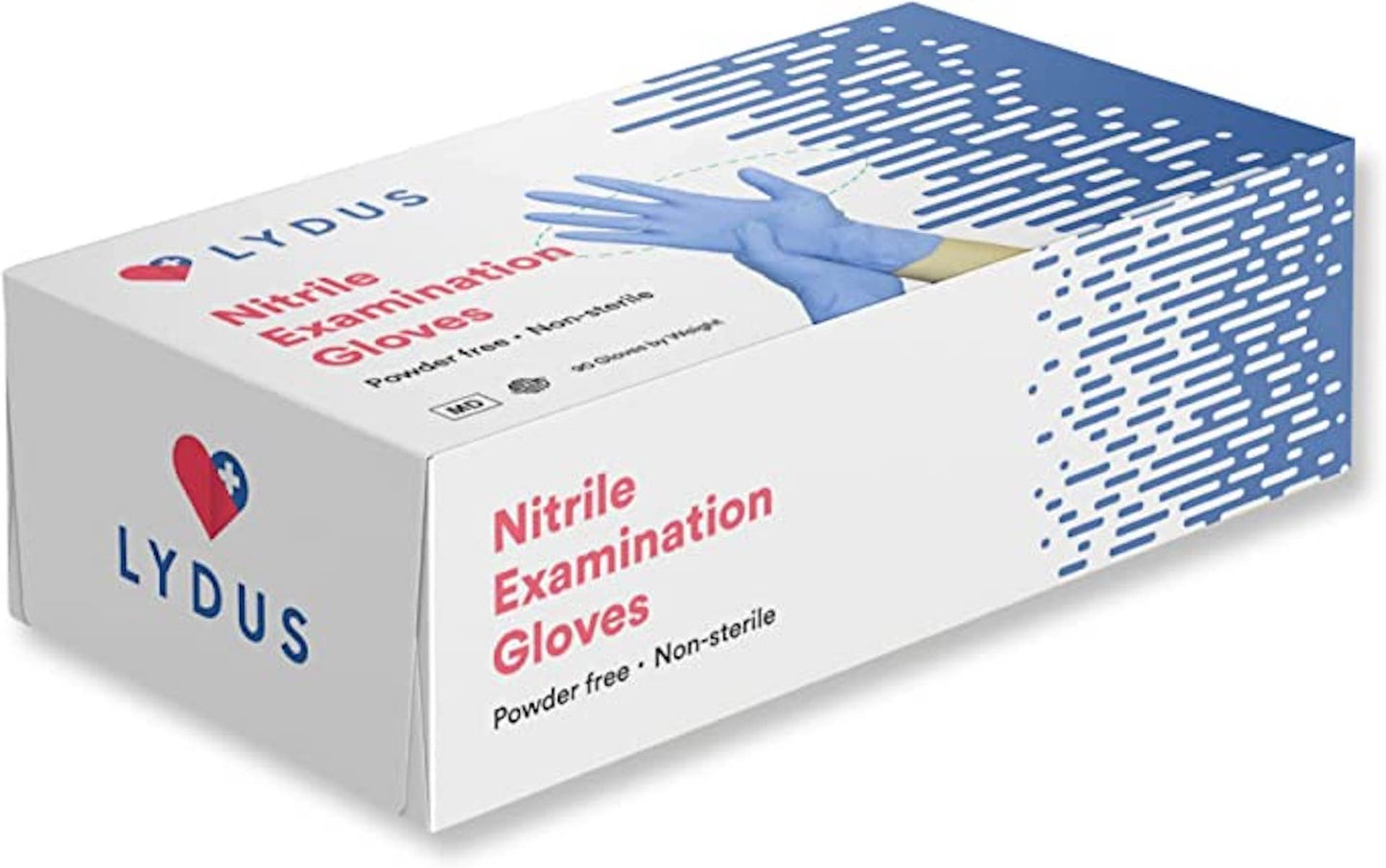 Old South Trading - OSTC Lydus 4 Mil Latex Free Nitrile Textured Fingertip Exam Gloves - Small (Box of 100)