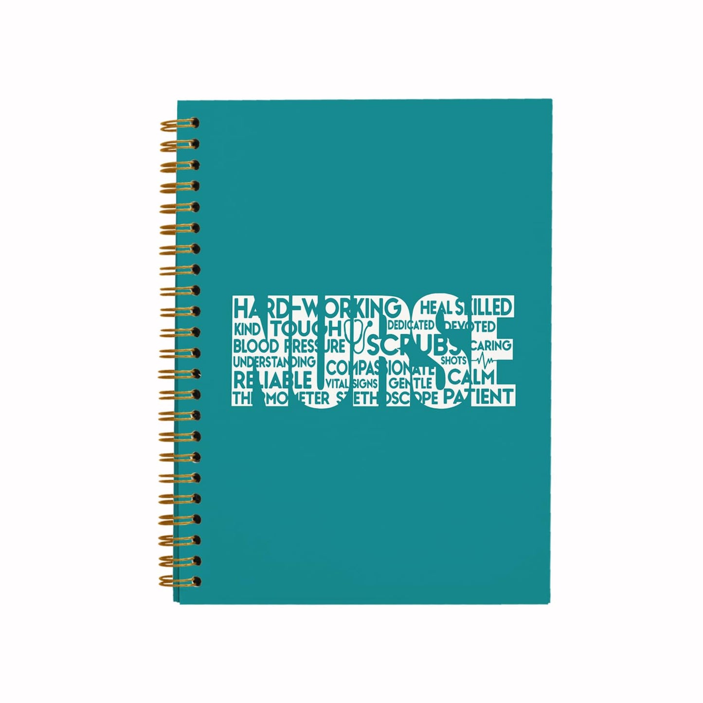 QUICQOD Nurse Gifts,Green Spiral Notebook Journal for Work Notes Journaling,Nurse Appreciation Gifts,Nursing Student Graduation Gifts,Nursing Gifts for New Nurses Friend 5.5x8.3