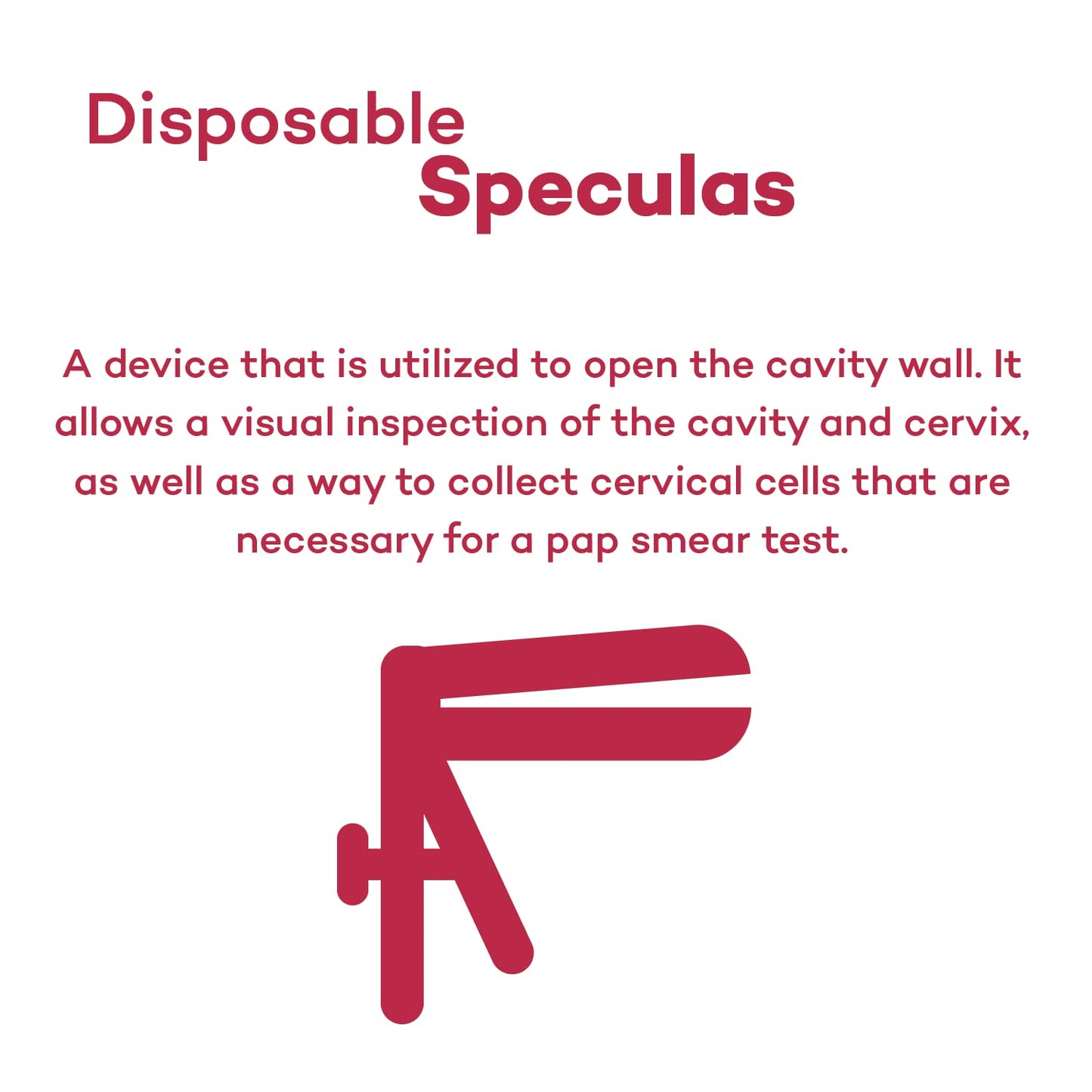 Dealmed Vaginal Speculum – Disposable, 10 per Bag (Medium), Allows for A Clean Visual Inspection, Pap Smear Test Appropriate