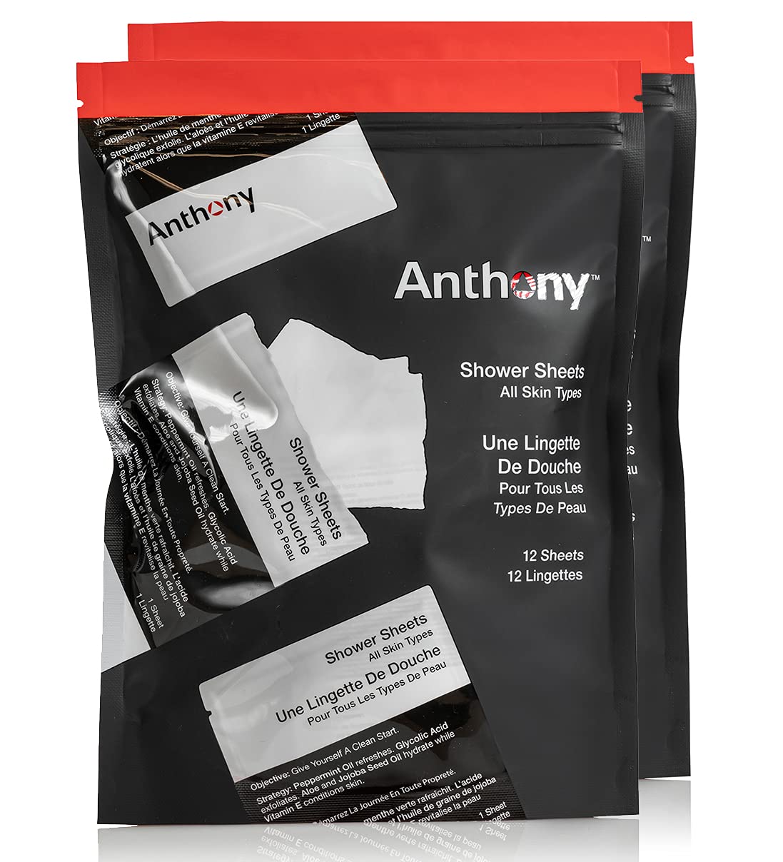 Anthony Body Wipes for Adults Bathing, Post Workout, & A Must Have Camping Personal Care Product – Travel Shower Wipes No Rinse Body Wash – Disposable Wash Cloth Towelettes 24 9”x12.5”