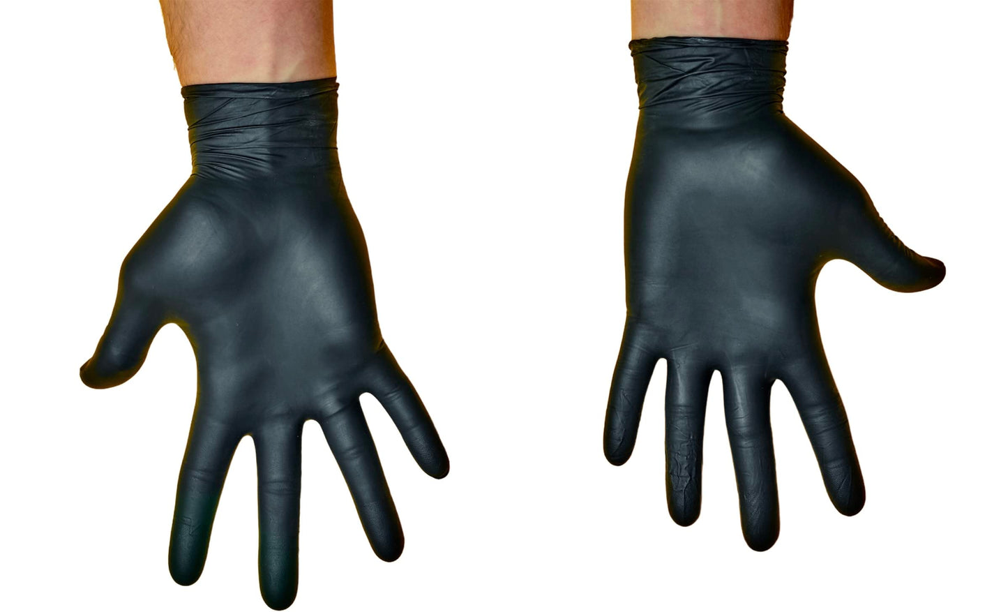 HydroGlove | 6 MIL Black NITRILE Gloves | Case of 1000 | Thick & Durable,Powder Free, Latex-Free (Extra Large)