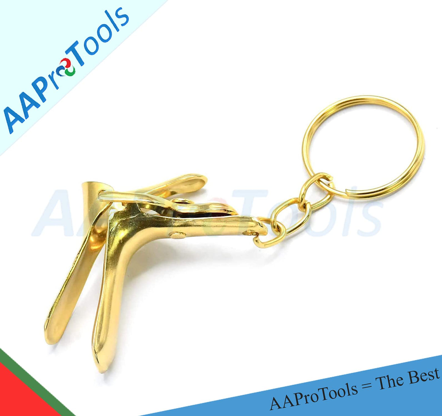 AAProTools Gold Speculum Keychain Stainless Steel