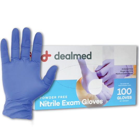 Dealmed Medical Exam Gloves – 100 Count Small Nitrile Gloves, Disposable, Non-Irritating Gloves, Latex Free Gloves, Multi-Purpose Use for a First Aid Kit and Medical Facilities