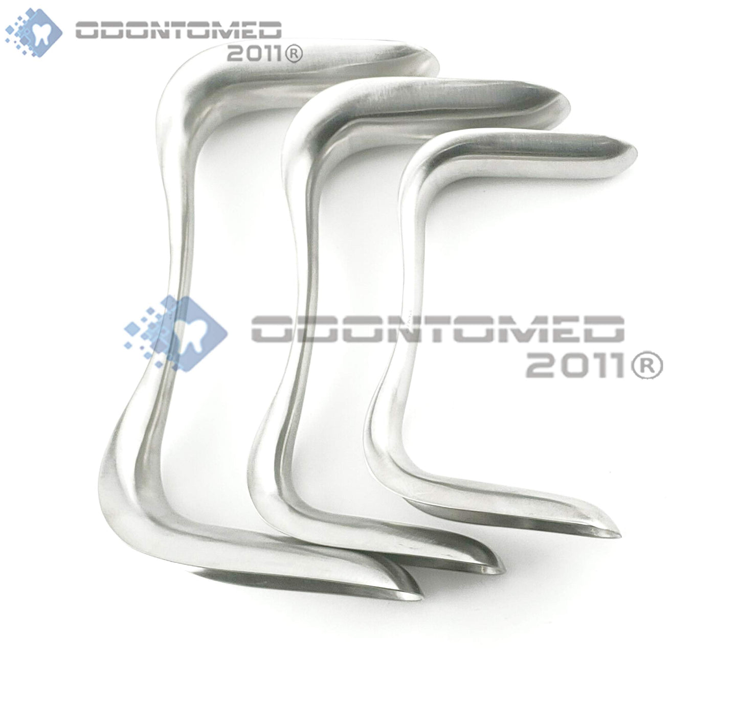 OdontoMed2011 Set of 3 Sims Speculum Stainless Steel