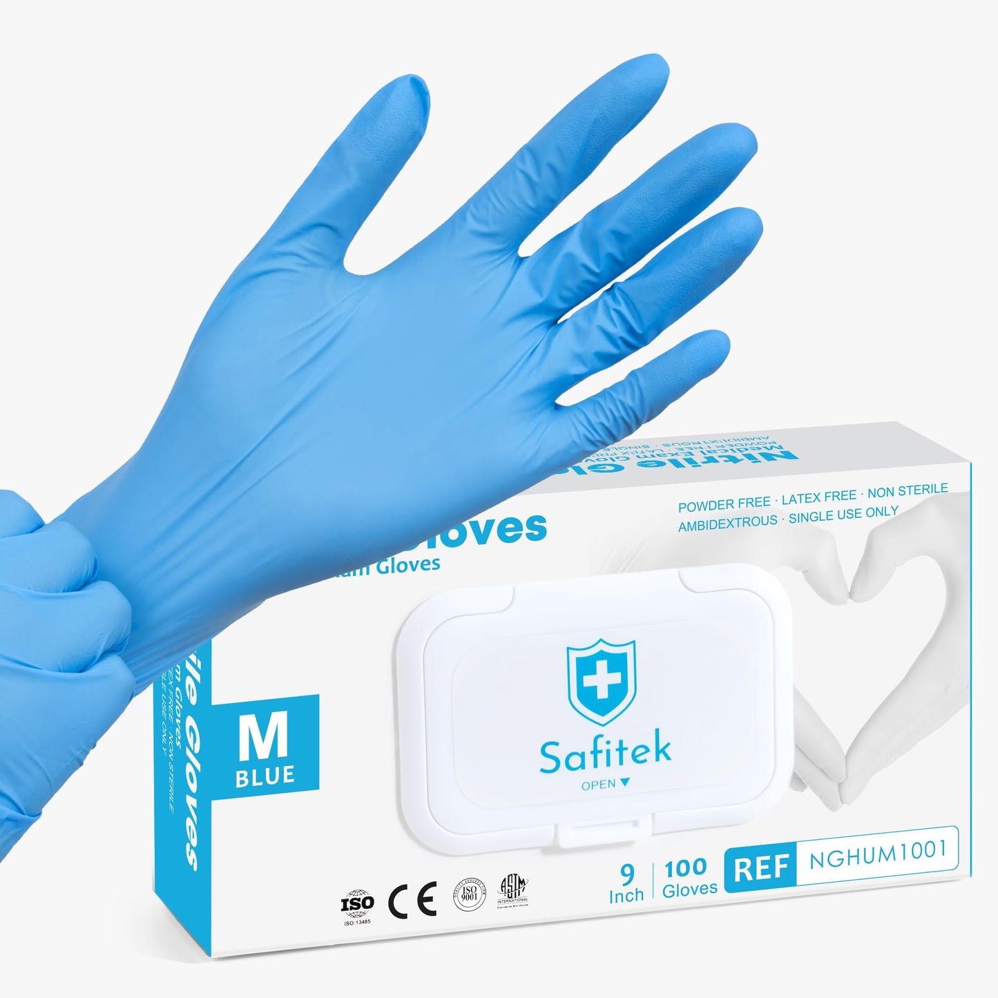 Disposable Nitrile Exam Gloves - Medical Grade - Chemical Resistant, Powder-Free, Latex-Free, Non-Sterile, Food Safe Cooking Gloves - 4 Mil, X-Large, 100-Count