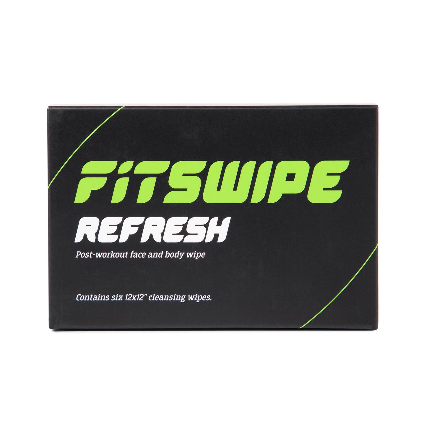 FitSwipe Refresh Body Wipes, The Perfect Post-Workout Cleansing and Refreshment Wipe,12 x 12 Wipe, individually wrapped for Convenience, Pack of 6