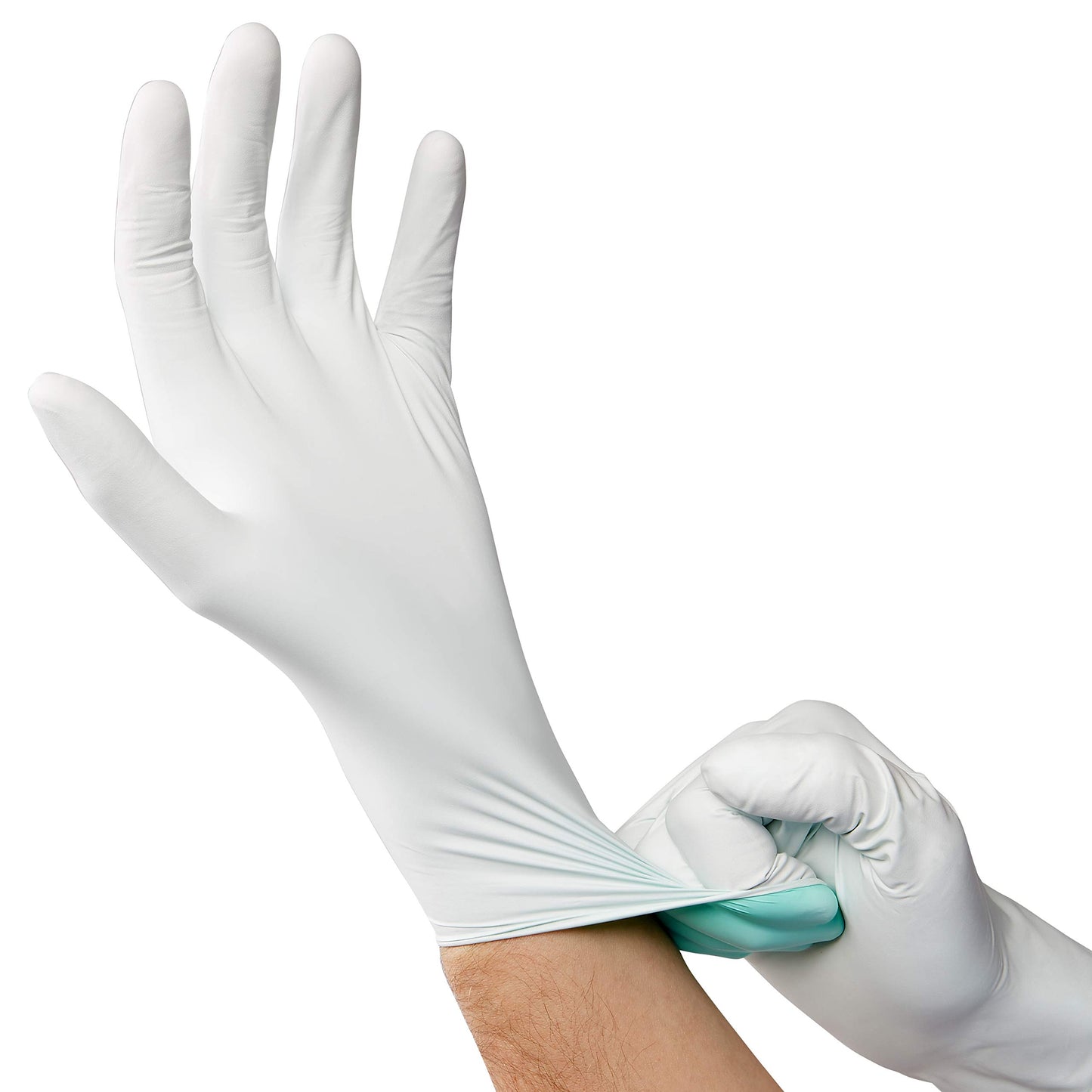 Medline CURAD Shield Nitrile Exam Gloves, Disposable Gloves are Tear Resistant, One Size Fits Most (50 Count), Can be used as medical gloves, cleaning gloves, or for home improvement tasks