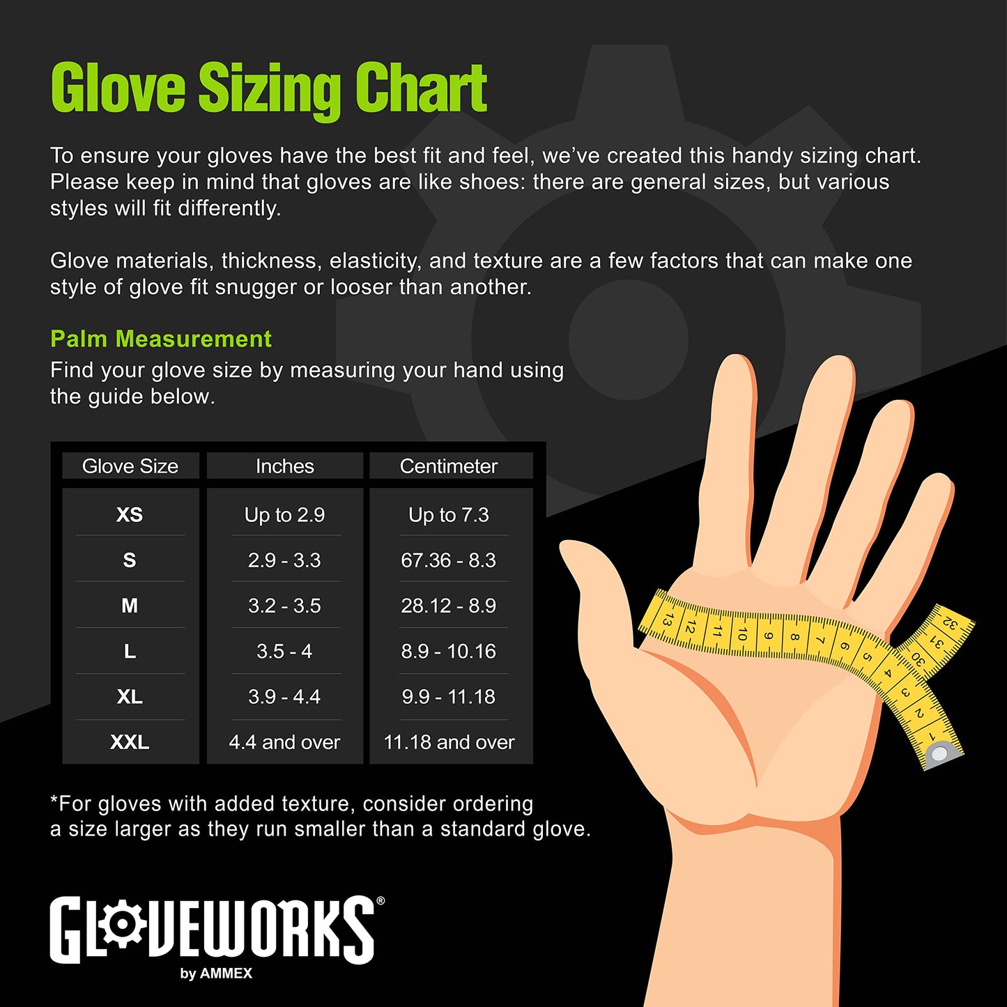 GLOVEWORKS HD Green Nitrile Gloves, 8 mil Nitrile Disposable Gloves with Raised Diamond Grip, 2 Boxes of 100 XL Gloves