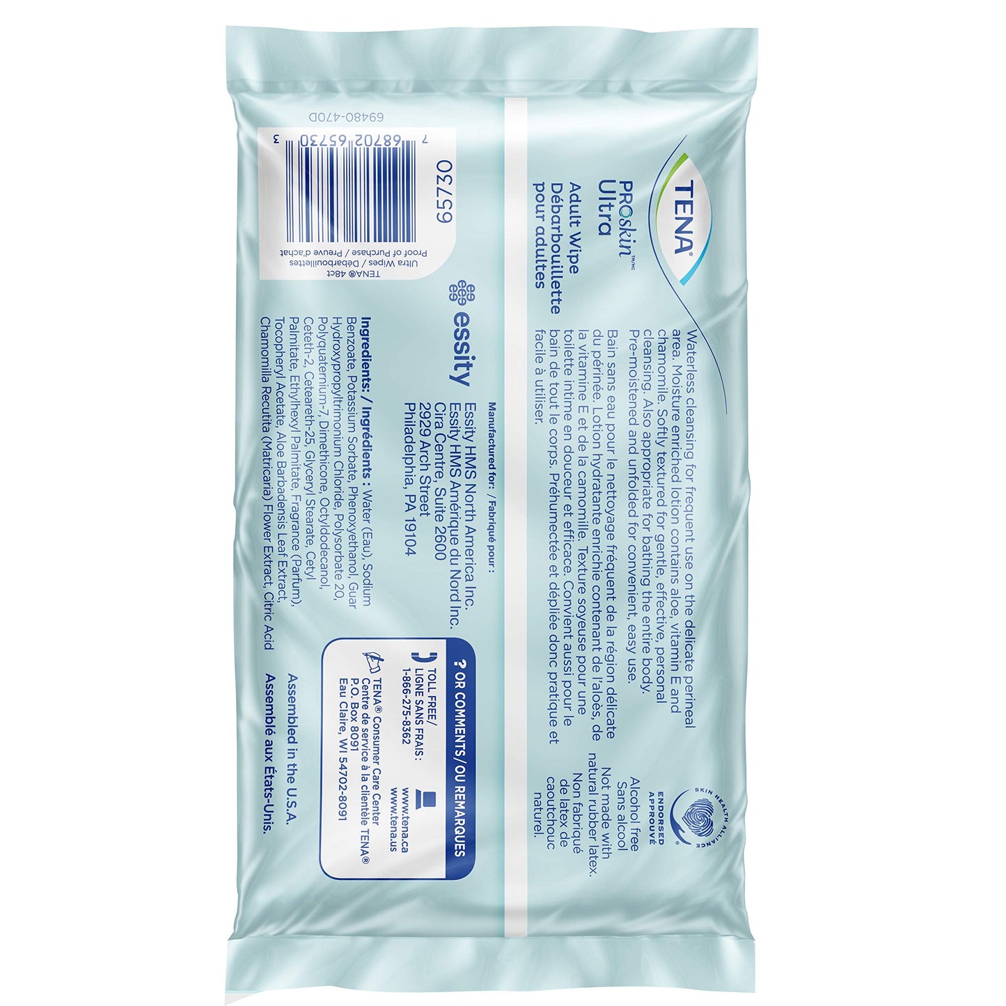 Tena Adult Wipes for Incontinence & Cleansing, ProSkin - 288 Count