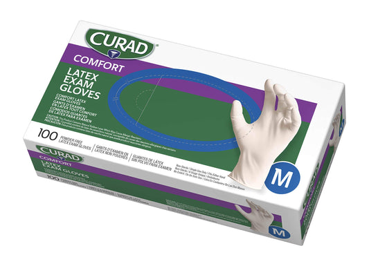 Curad Powder Free Latex Exam Gloves