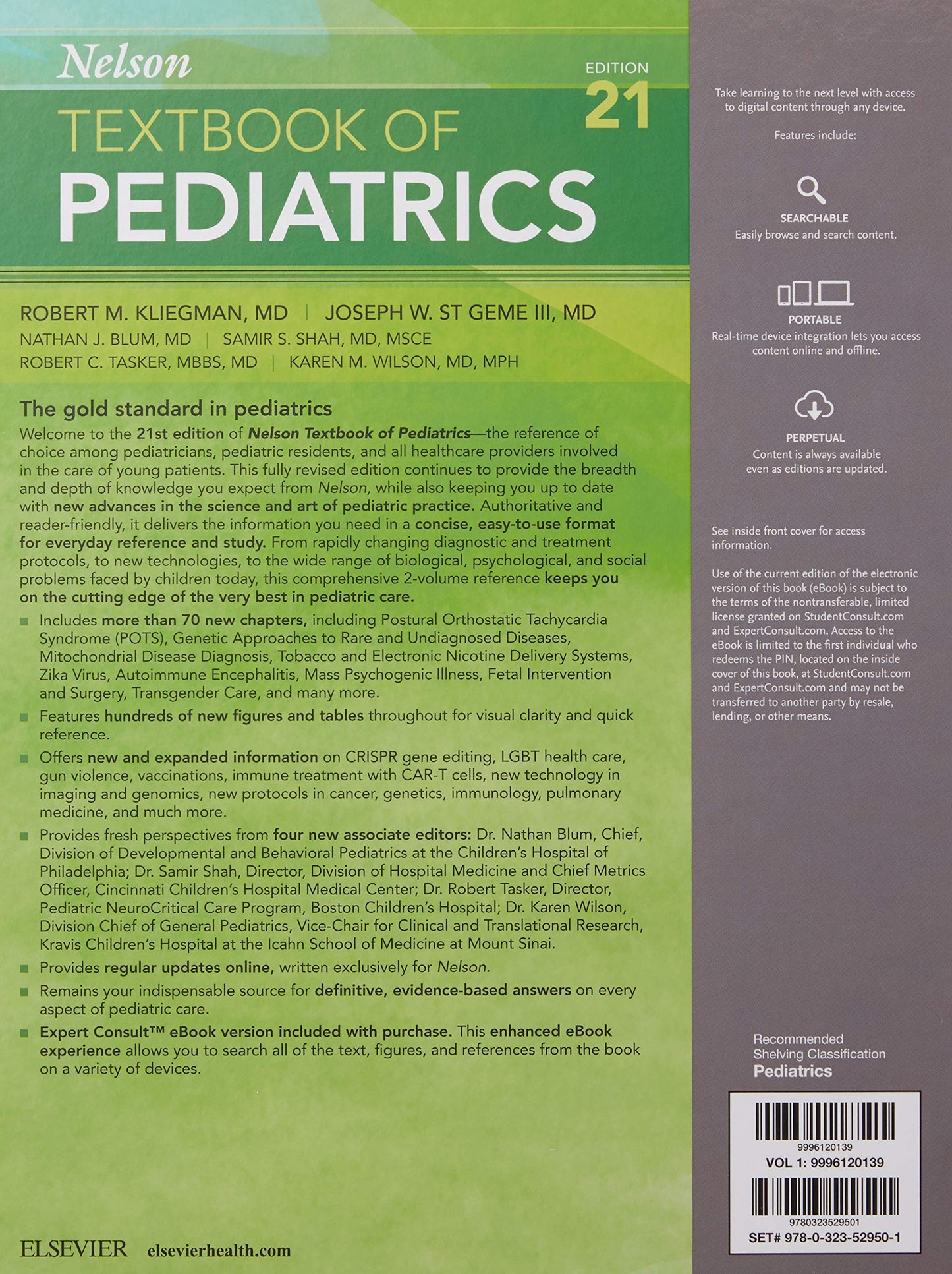 Nelson Textbook of Pediatrics, 2-Volume Set (NelsonPediatrics)